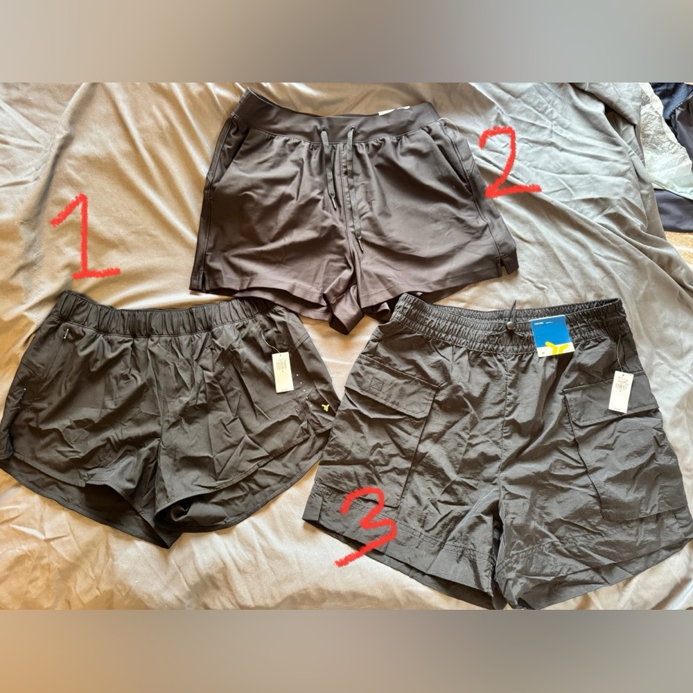 Set of 3 Old Navy black athletic shorts size Medium